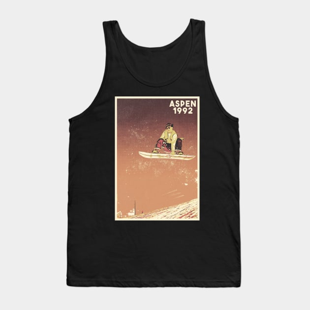 Aspen snowboard snowboarding retro 90's ski Tank Top by Captain-Jackson